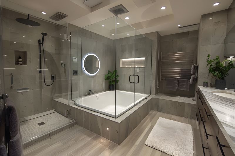 Modern Tub and Shower Combo