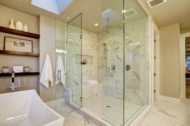 Tile and Glass Shower