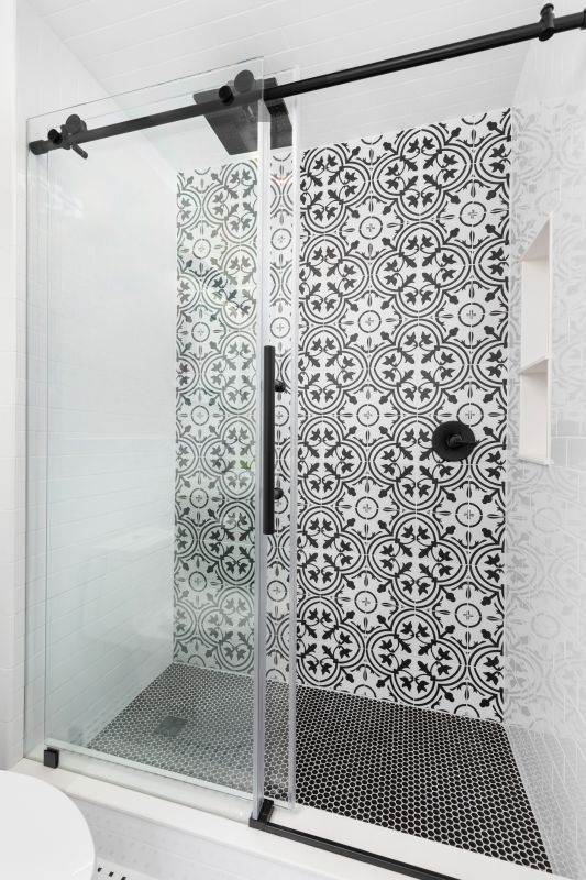 Sliding Door Shower Layout